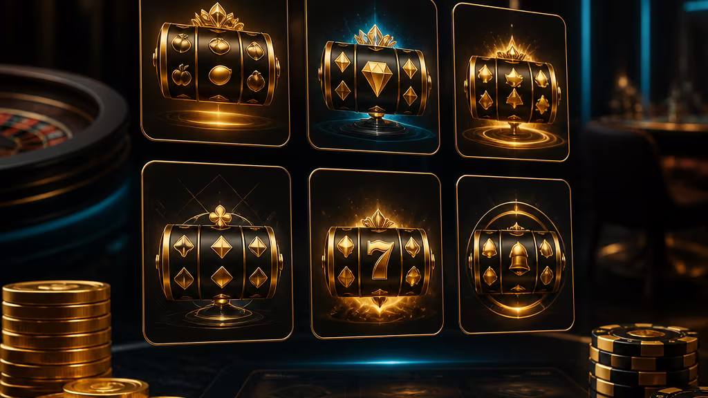 Goldrun Spielautomaten Lobby und Slot-Auswahl